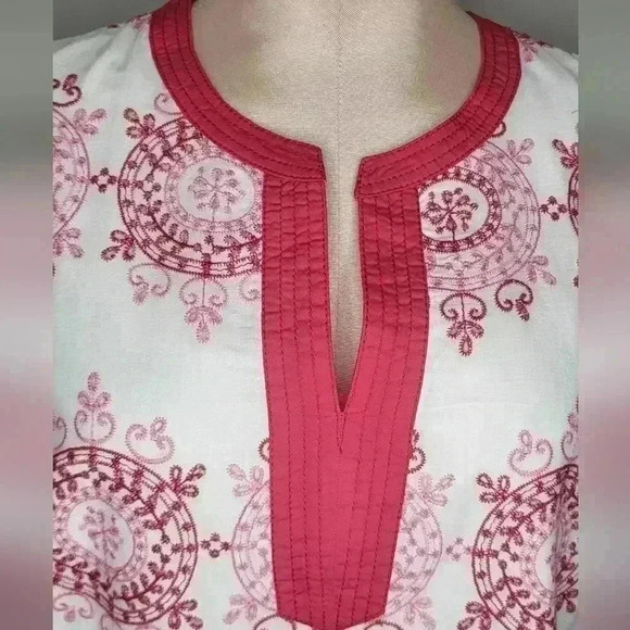 Talbots EMBROIDERED TUNIC SHELL - ARTISTIC MEDALLION Womens XLP Petite - Picture 11 of 12